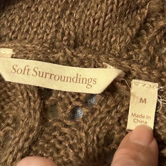 Soft Surroundings Sweater in Brown, Size Medium, EUC - Picture 12 of 16